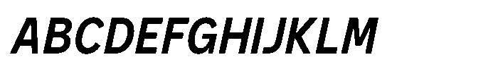 GC Monza Sans Medium Semi Condensed Italic Font UPPERCASE