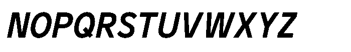 GC Monza Sans Medium Semi Condensed Italic Font UPPERCASE