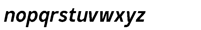 GC Monza Sans Medium Semi Condensed Italic Font LOWERCASE