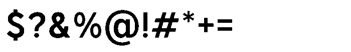 GC Monza Sans Medium Semi Condensed Font OTHER CHARS