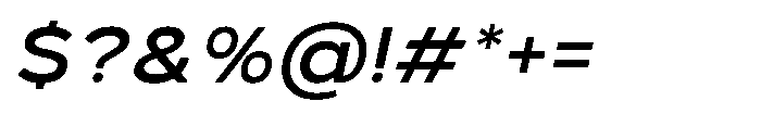 GC Monza Sans Medium Semi Expanded Italic Font OTHER CHARS