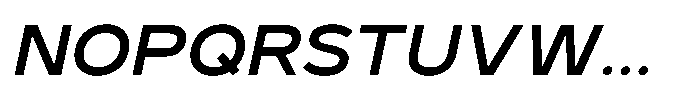GC Monza Sans Medium Semi Expanded Italic Font UPPERCASE