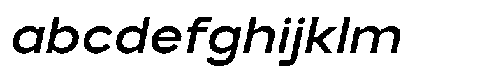 GC Monza Sans Medium Semi Expanded Italic FONT