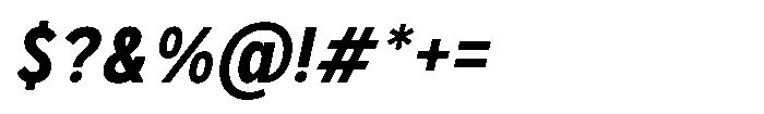 GC Monza Sans Semi Bold Condensed Italic Font OTHER CHARS