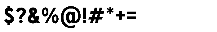 GC Monza Sans Semi Bold Condensed Font OTHER CHARS