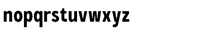 GC Monza Sans Semi Bold Condensed Font LOWERCASE