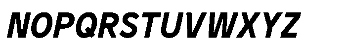 GC Monza Sans Semi Bold Semi Condensed Italic Font UPPERCASE