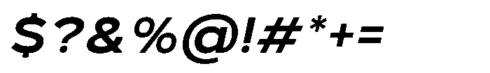 GC Monza Sans Semi Bold Semi Expanded Italic Font OTHER CHARS