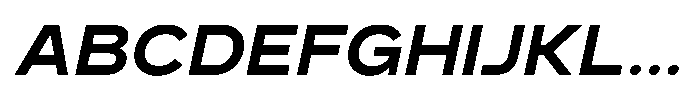 GC Monza Sans Semi Bold Semi Expanded Italic Font UPPERCASE