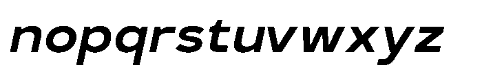 GC Monza Sans Semi Bold Semi Expanded Italic Font LOWERCASE