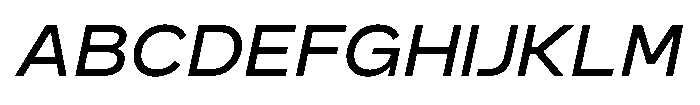 GC Monza Sans Semi Expanded Italic Font UPPERCASE