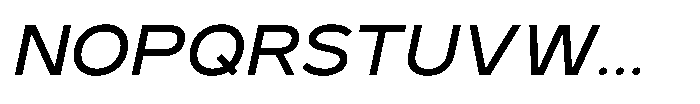 GC Monza Sans Semi Expanded Italic Font UPPERCASE