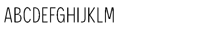 GC Monza Sans Thin Condensed Font UPPERCASE