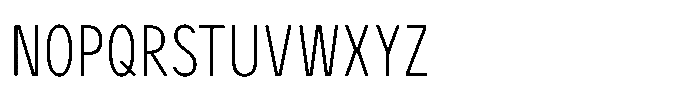 GC Monza Sans Thin Condensed Font UPPERCASE