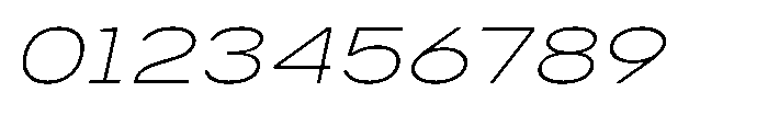 GC Monza Sans Thin Expanded Italic Font OTHER CHARS