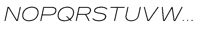 GC Monza Sans Thin Expanded Italic Font UPPERCASE