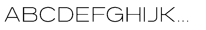 GC Monza Sans Thin Expanded Font UPPERCASE