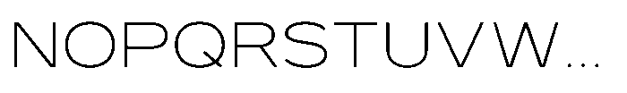 GC Monza Sans Thin Expanded Font UPPERCASE
