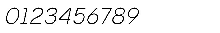 GC Monza Sans Thin Italic Font OTHER CHARS