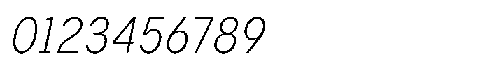 GC Monza Sans Thin Semi Condensed Italic Font OTHER CHARS