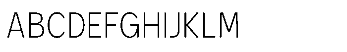 GC Monza Sans Thin Semi Condensed Font UPPERCASE