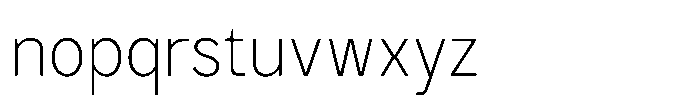 GC Monza Sans Thin Semi Condensed Font LOWERCASE