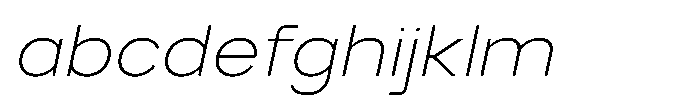 GC Monza Sans Thin Semi Expanded Italic FONT