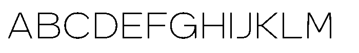 GC Monza Sans Thin Semi Expanded Font UPPERCASE