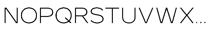 GC Monza Sans Thin Semi Expanded Font UPPERCASE
