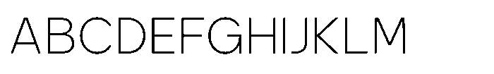GC Monza Sans Thin Font UPPERCASE