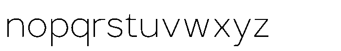 GC Monza Sans Thin Font LOWERCASE