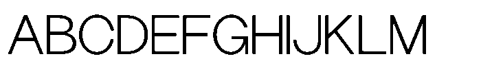 GC Morth Sans Extra Light Font UPPERCASE