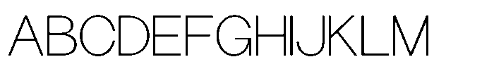 GC Morth Sans Thin Font UPPERCASE