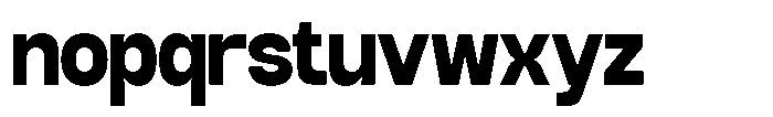 GC Mox Bold Font LOWERCASE