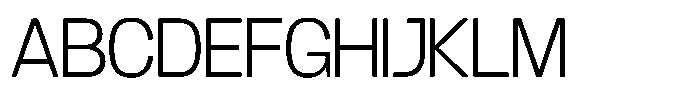 GC Mox Extra Light Font UPPERCASE
