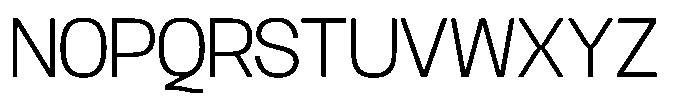 GC Mox Extra Light Font UPPERCASE