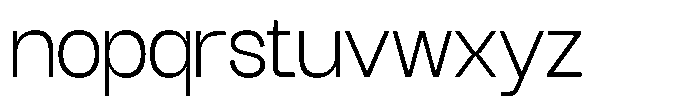 GC Mox Extra Light Font LOWERCASE