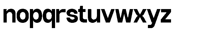 GC Mox Semi Bold Font LOWERCASE