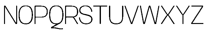 GC Mox Thin Font UPPERCASE