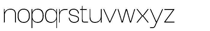 GC Mox Thin Font LOWERCASE