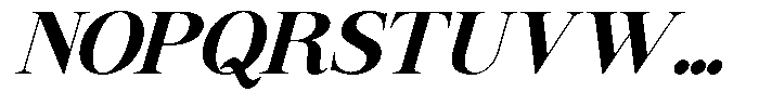 GC Mozarella Bold Italic Font UPPERCASE
