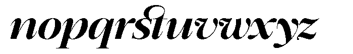 GC Mozarella Bold Italic Font LOWERCASE