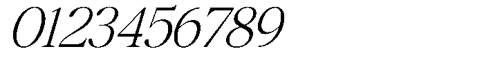GC Mozarella Extra Light Italic Font OTHER CHARS