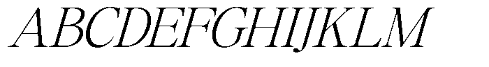 GC Mozarella Extra Light Italic Font UPPERCASE