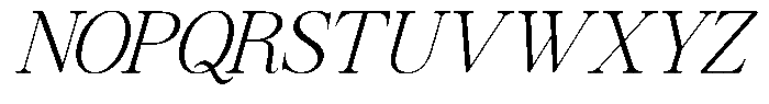 GC Mozarella Extra Light Italic Font UPPERCASE