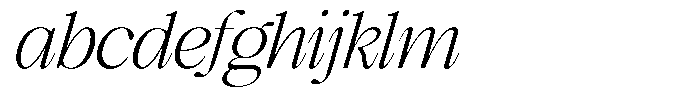 GC Mozarella Extra Light Italic FONT