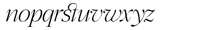GC Mozarella Extra Light Italic Font LOWERCASE
