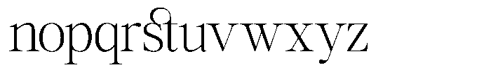 GC Mozarella Extra Light Font LOWERCASE