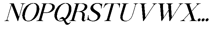 GC Mozarella Italic Font UPPERCASE