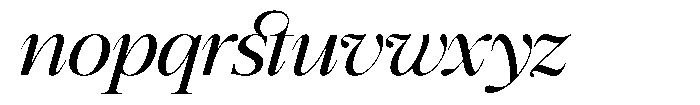 GC Mozarella Italic Font LOWERCASE